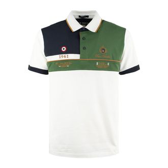 Aeronautica Embroidered Color-Block Polo Shirt
