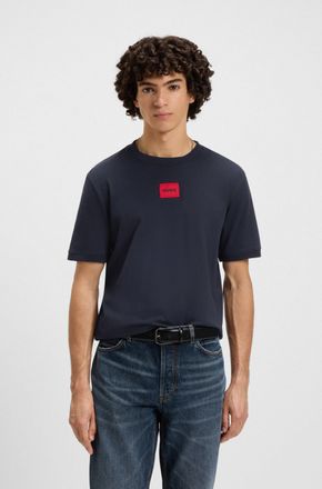 HUGO BOSS T-Shirt HUGO Diragolino, Herren, Gr. XXL, dunkelblau405, Single Jersey, Obermaterial: 100% Baumwolle, unifarben, regular fit normal, Rundhals, Shirts 