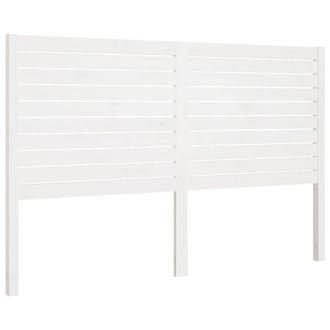 Berkfield Home Bed Headboard White 186x4x100 cm Solid Wood Pine | Size: 186 x 4 x 100 cm