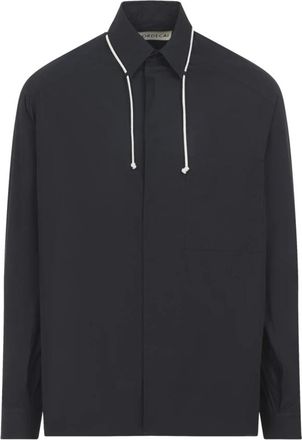Mordecai Casual Overhemd - Heren - Casual Overhemden - Zwart - M - Katoen - Overhemden
