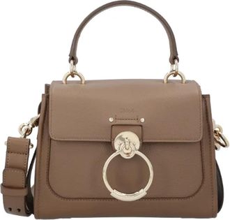 Chlo&eacute; Mini Tas - Dames - Handtassen - Bruin - ONE Size - Leer - Tassen