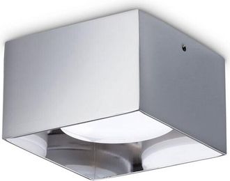 Ideal Lux Ideal Lux - Plafoniera Contemporanea Spike Alluminio Cromo 1 Luce Gx53 15W 3000K Ip20