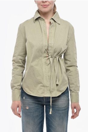 Gucci Cotton Shirt with Wrap Closure size 40