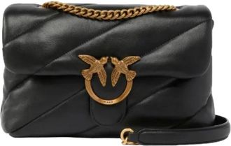 Pinko Shoulder Bags, female, Black, Size: ONE SIZE Love Puff Classic Bag