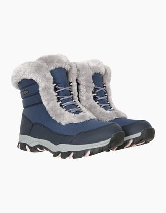 Mountain Warehouse Womens Mountain Warehouse Womens/Ladies Ohio Thermal Short Shaft Snow Boots - Blue - Size: 4