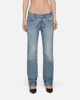 EB Denim Low Rise Straight Jeans In Luca