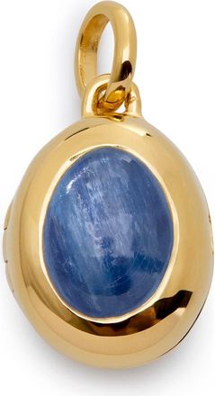 Monica Vinader Birthstone Locket Pendant in 18Ct Gold Vermeil /Kynite at Nordstrom