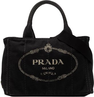 Prada Pre-owned Prada Small Canvas Canapa Logo Satchel Ladies TIEPK3ZUHU3SFVT3