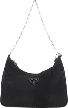 Prada Pre-owned Shoulder Bags, female, Black, Size: ONE SIZE Pre-owned Vintage Shoulder Bag