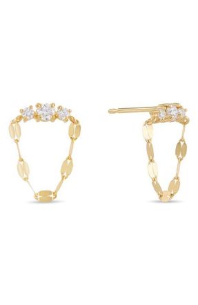 Lana Jewelry Solo Blake 14K Diamond Draping Earrings in 14K Yellow Gold at Nordstrom