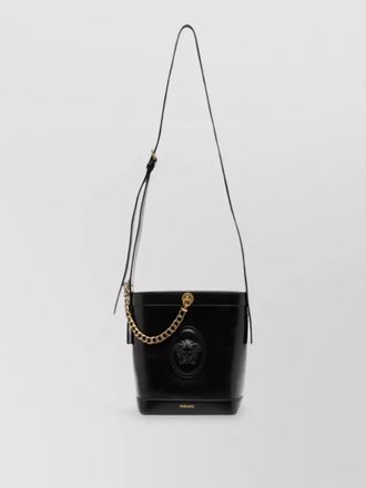 Versace medusa95 mini leather bucket bag