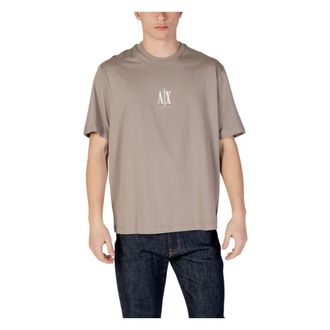 A|X Armani Exchange Heren, Tops, Bruin, Maat: S Katoen