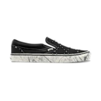 Vans Loafers, male, Black, Size: 7 1/2 US Classic Slip-On