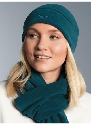 Trigema Fleecem&uuml;tze TRIGEMA TRIGEMA Fleecem&uuml;tze, Damen, Gr. 2, blau (saphir), Kunstfaser, M&uuml;tzen Fleecem&uuml;tze