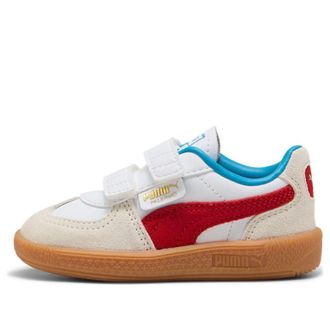 Puma (TD) PUMA Palermo Leather White Red 402004-10