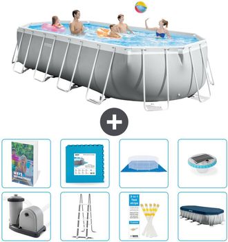 Intex Piscina Prism Frame Oval - 610x305x122 Cm - 9-piezas S674