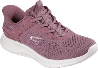 Skechers Skech-Lite Pro 2.0 Smooth Current Textile WoMens Dark Mauve Trainers - Purple - Size UK 3
