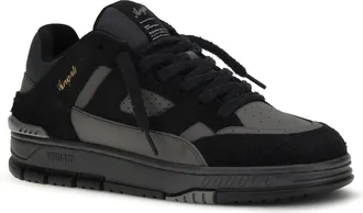 Axel Arigato Mens Area Lo Fluffy Sneaker Black-Off Black Black/off