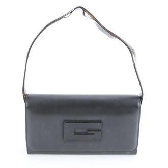 Gucci Black Leather Handbag Shoulder Bag Tote Bag (Pre-Owned)