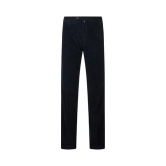 Kiton Broeken, Heren, Blauw, W40, Straight Broeken
