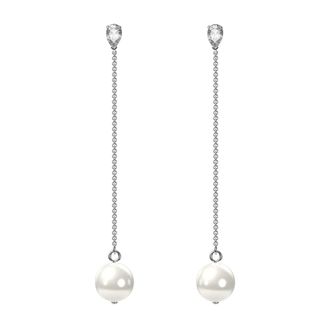 Swarovski Oorbellen - Dames - Oorbellen - Grijs - ONE Size - Accessoires