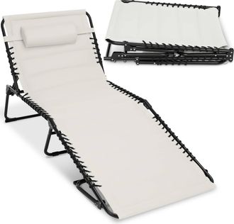 Best Choice Products Extra Wide Padded Patio Chaise Lounge Chair, Portable Recliner w/ 8 Positions