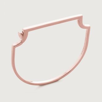 Monica Vinader Rose Gold Signature Slim Bangle
