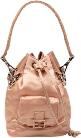 Fendi Pre-owned Bucket Bags, female, Pink, Size: ONE SIZE Pre-owned Mon Tresor