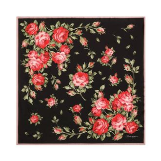 Dolce & Gabbana Silky Scarves, female, Multicolor, Size: ONE SIZE Foulard 70x70