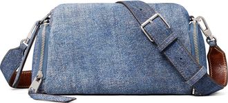 Tory Burch Perry Suede Crossbody Bag in Blue Jean at Nordstrom