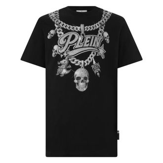 Philipp Plein T-Shirt Girocollo Ss - - Tops - Uomo - Nero - XL