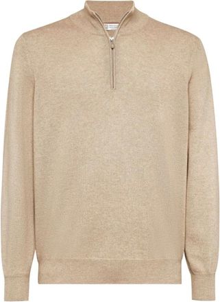 Brunello Cucinelli Heren, Truien, Beige, Maat: 5XL Kasjmier