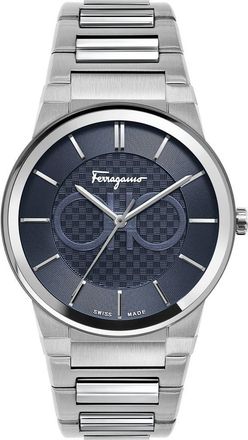 Ferragamo Salvatore Ferragamo Sapphire Bracelet Watch, 41mm in Silver/Blue/Silver at Nordstrom Rack