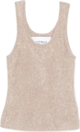 Gotha Top con effetto spazzolato - Toni neutri