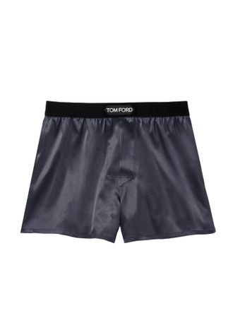 Tom Ford Dark Grey Satin Boxer