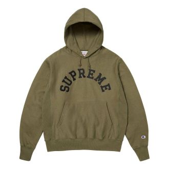 SUPREME Champion Hooded Sweatshirt Olive SS25SW57-OLIVE