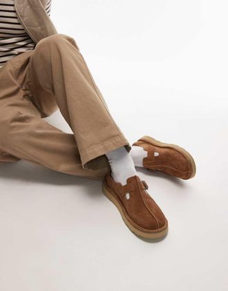 Clarks Solsbury - Sabot in camoscio marrone scuro