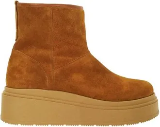 Dune London Dames Podsey Suede Plateauboots (Tan)