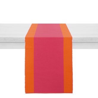 KASANOVA Runner bicolore cotone 40x120 cm