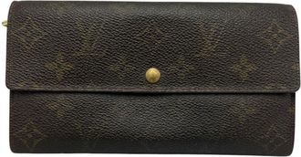 Louis Vuitton Brown Long Wallet (Bi-Fold) (Pre-Owned)