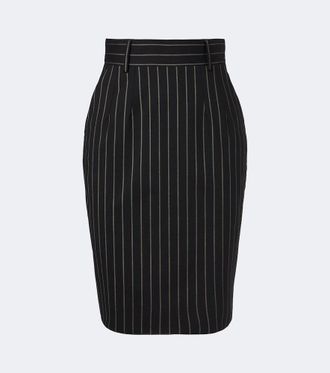 Dolce & Gabbana Pinstriped wool pencil skirt