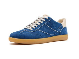 Vince Oasis Edge Paint-W Lace-Up Shoes Womens Shoes Indigo/Flax : 6.5 M, Leather/Suede