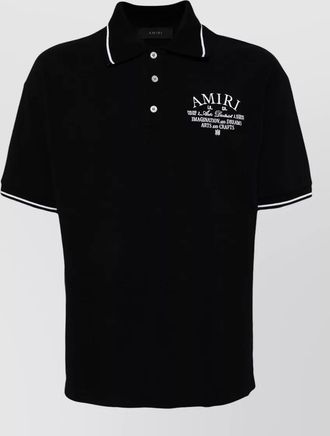 Amiri cotton short-sleeve polo shirt