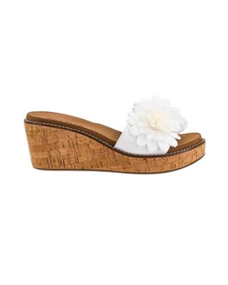 Corkys Footwear Womens Wildflower Wedges In White