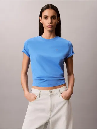 Calvin Klein Jeans Calvin Klein Womens Monogram T-Shirt - Blue - M