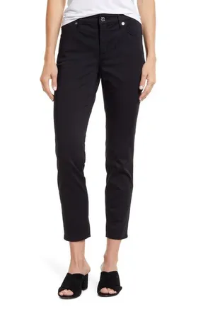 Tommy Bahama Boracay Beach High Waist Ankle Jeans in Black at Nordstrom, Size 12