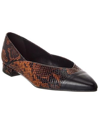 Bruno Magli M By Bruno Magli Parma Snake-Embossed Leather Flat