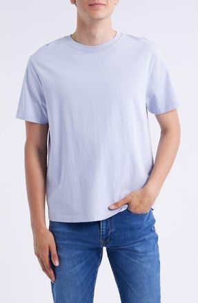 Frame Denim Logo Cotton T-Shirt in Baby Blue at Nordstrom, Size Xx-Large