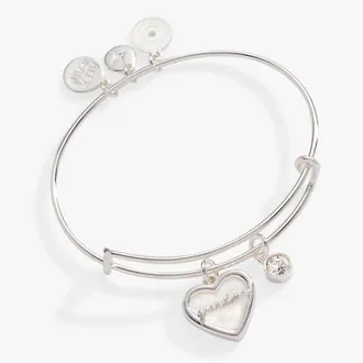 Alex and Ani Grandma Mother of Pearl Bangle in Silver at Nordstrom