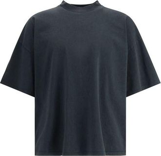 Haikure Mens Relaxed Fit Short Sleeve Tee - Dark Grey Cotton - Size Small